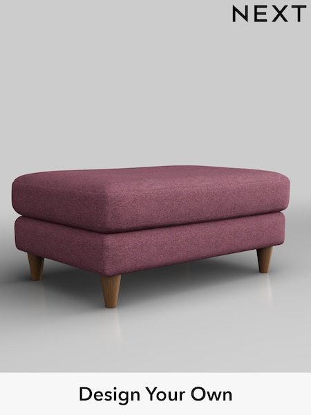 Tweedy Blend Easy Clean/Mid Mulberry Purple Hartley Highback Relaxed Sit (H36380) | £375