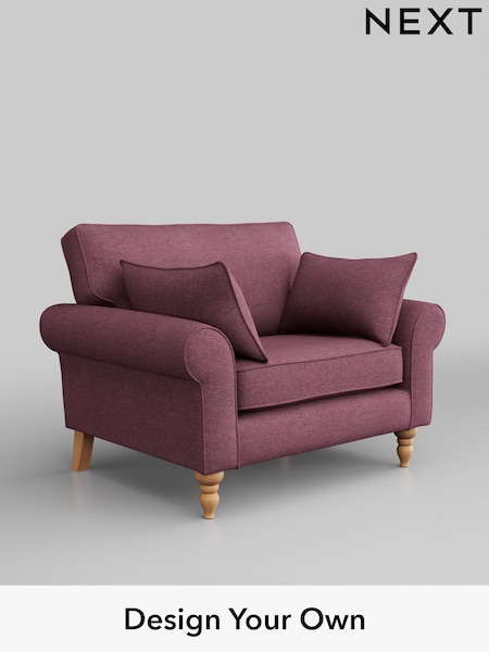 Tweedy Blend Easy Clean/Mid Mulberry Purple Mallory (H36392) | £625