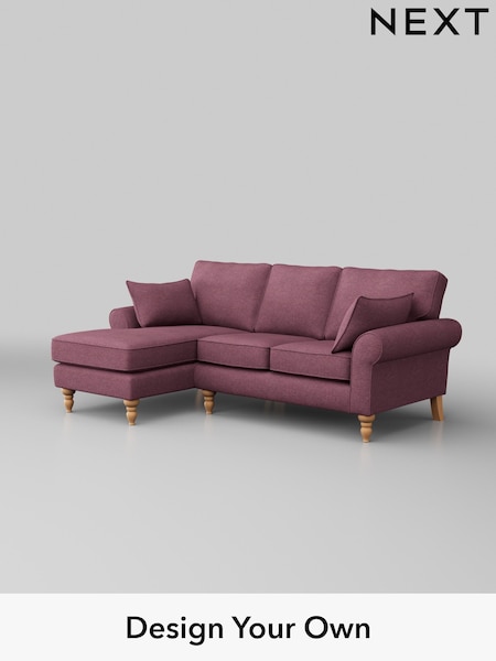 Tweedy Blend Easy Clean/Mid Mulberry Purple Mallory (H36392) | £1,350