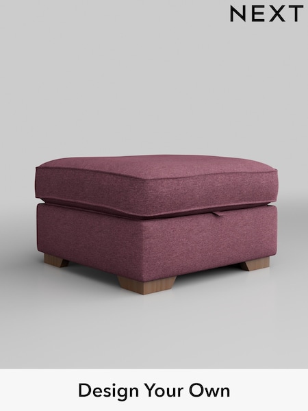 Tweedy Blend Easy Clean/Mid Mulberry Purple Stamford Buttoned Back (H36393) | £450