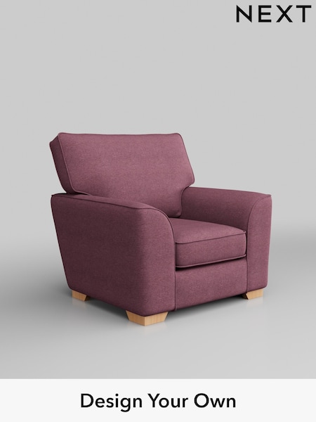 Tweedy Blend Easy Clean/Mid Mulberry Purple Stamford Grand Relaxed Sit (H36395) | £699