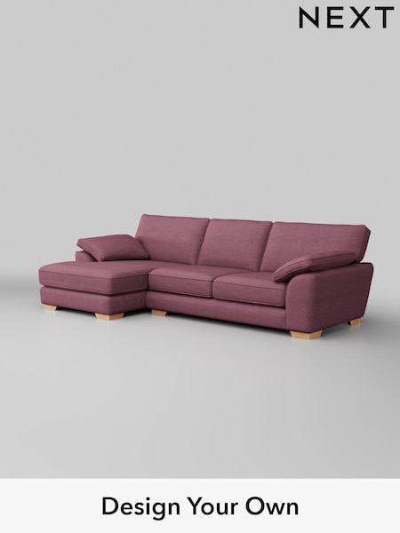 Tweedy Blend Easy Clean/Mid Mulberry Purple Stamford Grand Relaxed Sit (H36395) | £2,399