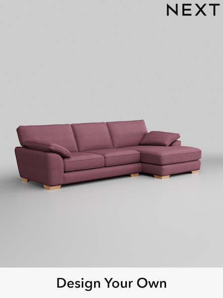 Tweedy Blend Easy Clean/Mid Mulberry Purple Stamford Grand Relaxed Sit (H36395) | £2,399