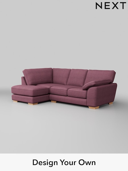 Tweedy Blend Easy Clean/Mid Mulberry Purple Stamford Grand Relaxed Sit (H36395) | £2,225