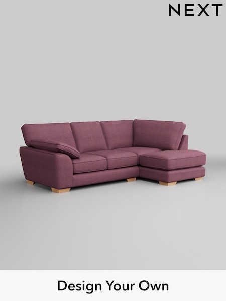 Tweedy Blend Easy Clean/Mid Mulberry Purple Stamford Grand Relaxed Sit (H36395) | £2,225