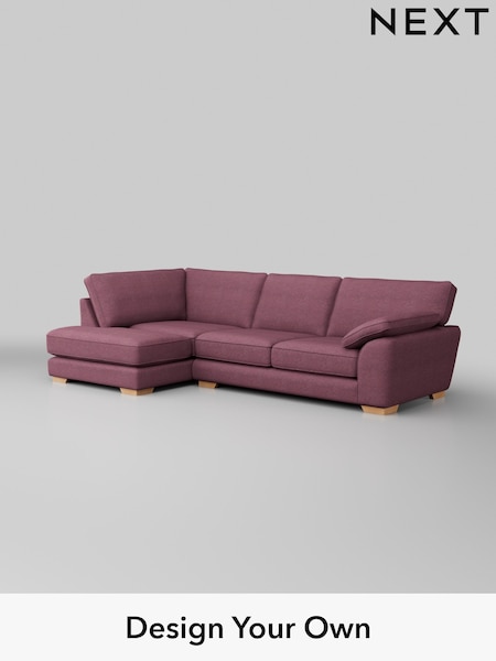 Tweedy Blend Easy Clean/Mid Mulberry Purple Stamford Grand Relaxed Sit (H36395) | £2,375