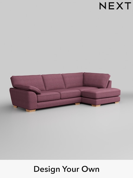 Tweedy Blend Easy Clean/Mid Mulberry Purple Stamford Grand Relaxed Sit (H36395) | £2,375