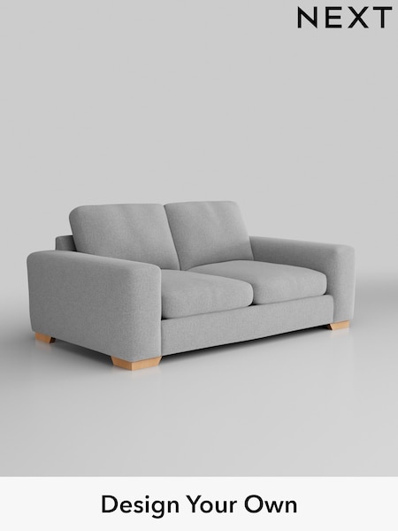 Tweedy Blend Easy Clean/Light Silver Grey Houghton Deep Sit (H36401) | £1,150