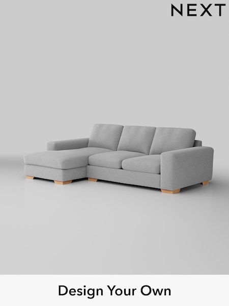 Tweedy Blend Easy Clean/Light Silver Grey Houghton Deep Sit (H36401) | £1,899