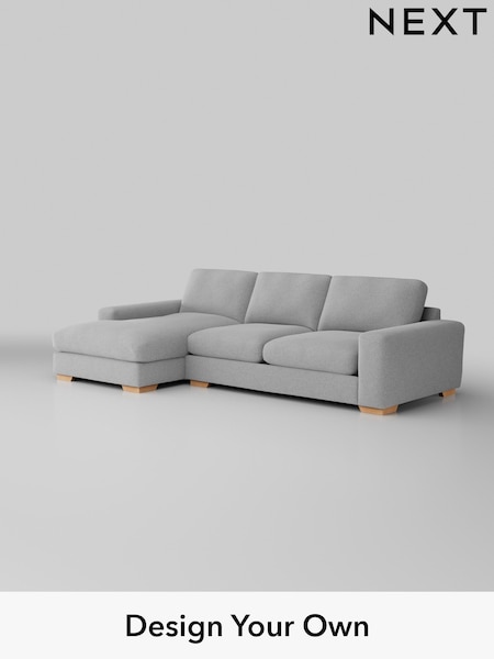 Tweedy Blend Easy Clean/Light Silver Grey Houghton Deep Sit (H36401) | £2,099