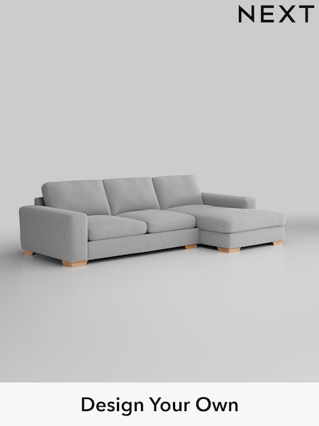 Tweedy Blend Easy Clean/Light Silver Grey Houghton Deep Sit (H36401) | £2,099