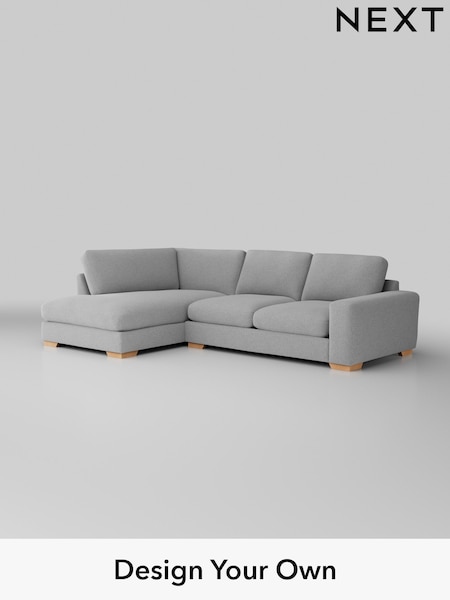 Tweedy Blend Easy Clean/Light Silver Grey Houghton Deep Sit (H36401) | £2,099