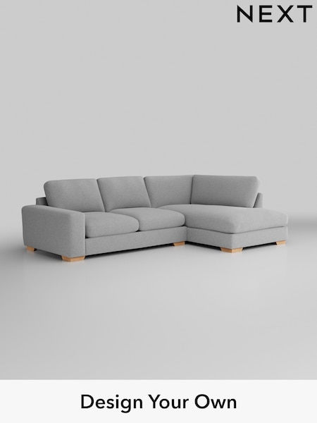 Tweedy Blend Easy Clean/Light Silver Grey Houghton Deep Sit (H36401) | £2,099