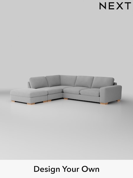 Tweedy Blend Easy Clean/Light Silver Grey Houghton Deep Sit (H36401) | £2,450