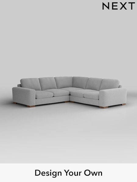 Tweedy Blend Easy Clean/Light Silver Grey Houghton Deep Sit (H36401) | £2,625