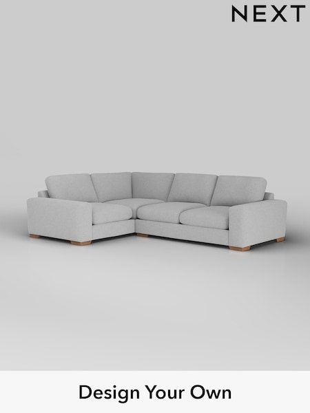 Tweedy Blend Easy Clean/Light Silver Grey Houghton Deep Sit (H36401) | £2,425