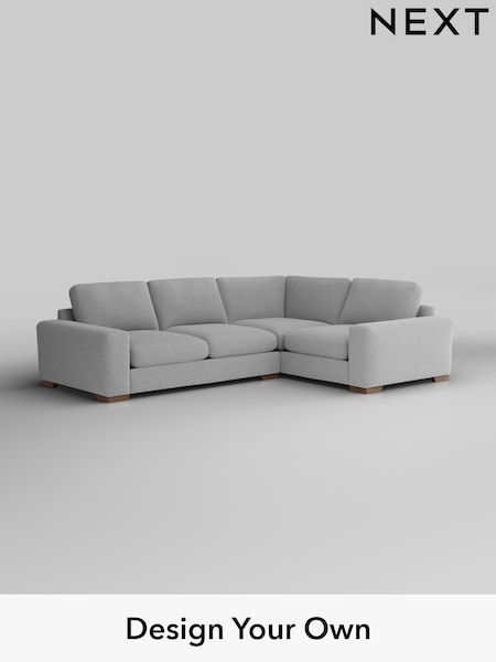Tweedy Blend Easy Clean/Light Silver Grey Houghton Deep Sit (H36401) | £2,425
