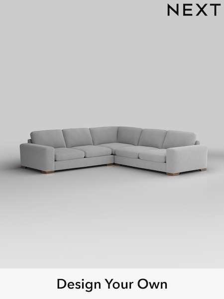 Tweedy Blend Easy Clean/Light Silver Grey Houghton Deep Sit (H36401) | £2,725
