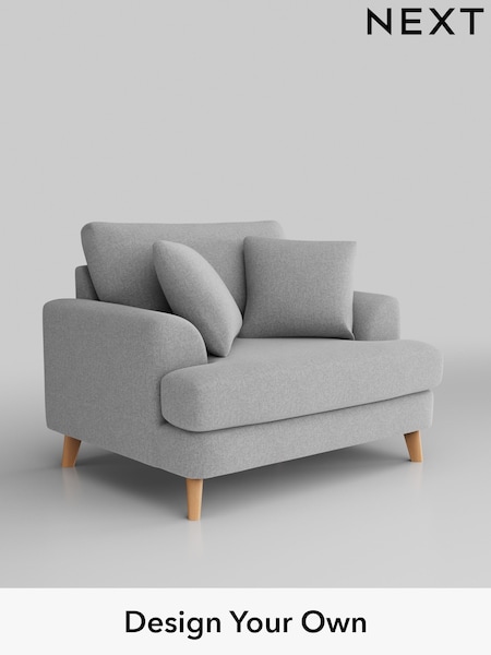 Tweedy Blend Easy Clean/Light Silver Grey Parker (H36402) | £875
