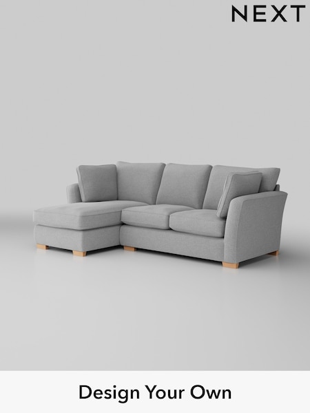 Tweedy Blend Easy Clean/Light Silver Grey Heath Highback (H36405) | £1,750