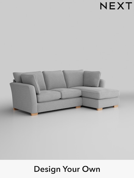 Tweedy Blend Easy Clean/Light Silver Grey Heath Highback (H36405) | £1,750