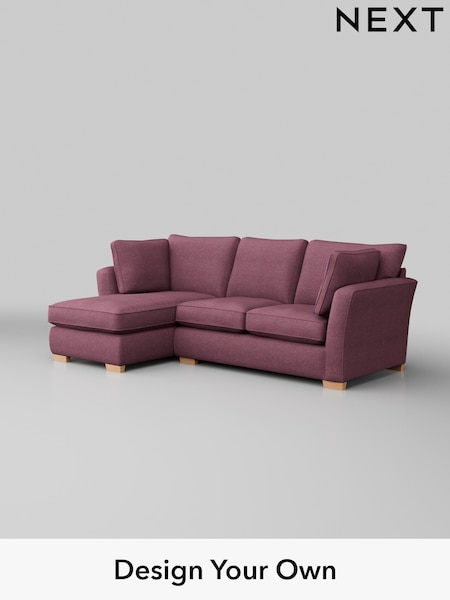 Tweedy Blend Easy Clean/Mid Mulberry Purple Heath Highback (H36409) | £1,750