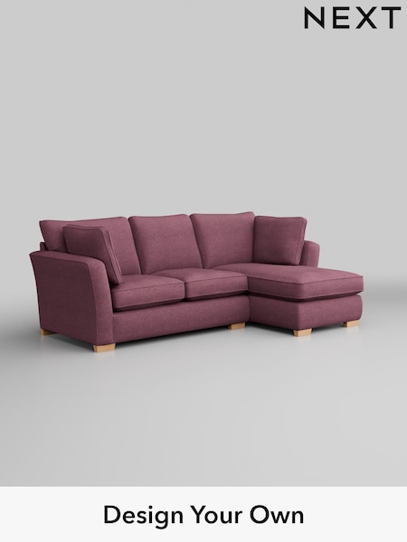 Tweedy Blend Easy Clean/Mid Mulberry Purple Heath Highback (H36409) | £1,750