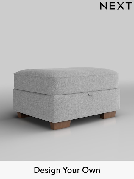 Tweedy Blend Easy Clean/Light Silver Grey Hayden Buttoned Back (H36414) | £450