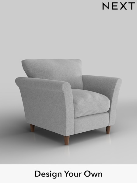 Tweedy Blend Easy Clean/Light Silver Grey Hartley Relaxed Sit (H36415) | £725