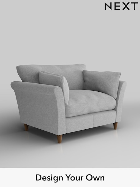 Tweedy Blend Easy Clean/Light Silver Grey Hartley Relaxed Sit (H36415) | £925
