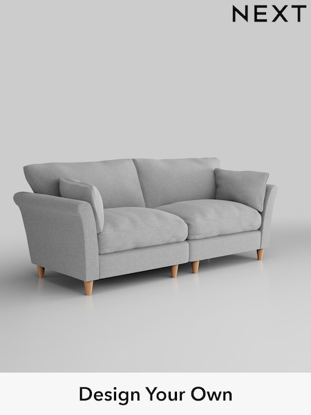 Tweedy Blend Easy Clean/Light Silver Grey Hartley Relaxed Sit (H36415) | £1,275