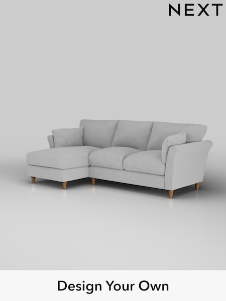Tweedy Blend Easy Clean/Light Silver Grey Hartley Relaxed Sit (H36415) | £1,799