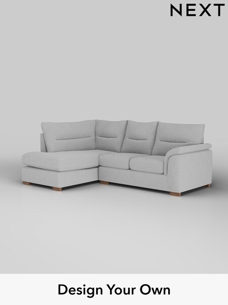 Tweedy Blend Easy Clean/Light Silver Grey Hayden Highback (H36418) | £1,725