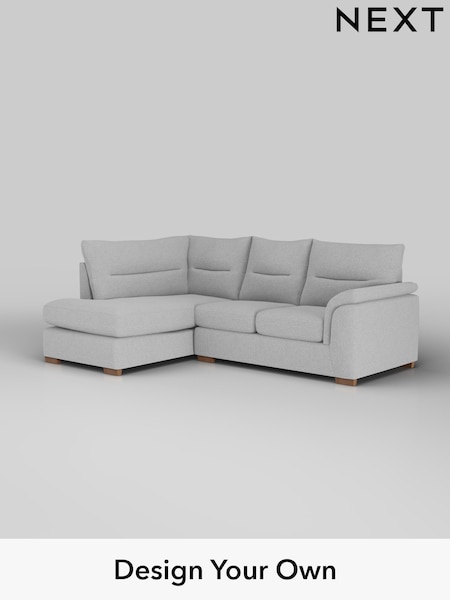 Tweedy Blend Easy Clean/Light Silver Grey Hayden Highback (H36418) | £1,725