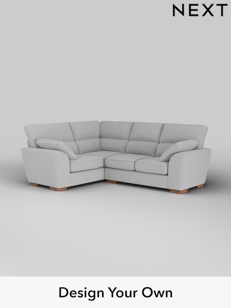Tweedy Blend Easy Clean/Light Silver Grey Stamford Highback (H36419) | £1,999