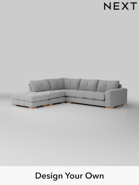 Tweedy Blend Easy Clean/Light Silver Grey Brooke Deep Sit (H36423) | £2,725