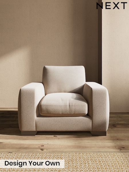 Tweedy Blend Easy Clean/Light Dove Natural Houghton Deep Relaxed Sit (H36425) | £825
