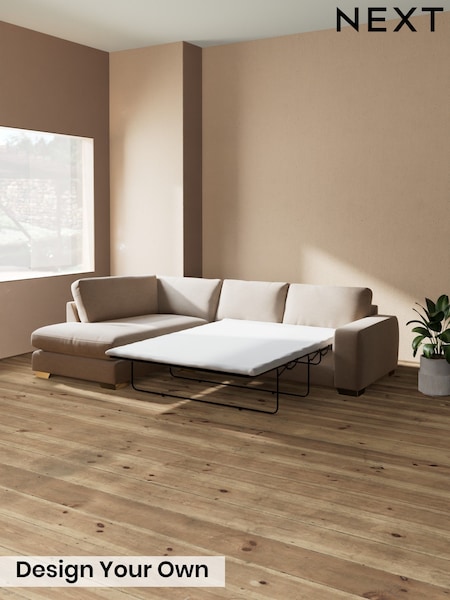Tweedy Blend Easy Clean/Light Dove Natural - Houghton Deep Relaxed Sit