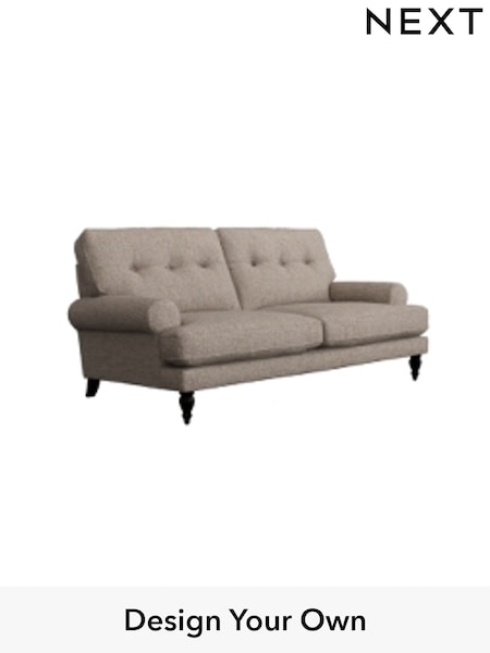 Tweedy Blend Easy Clean/Light Dove Natural Erin Buttoned Back Deep Sit (H36427) | £1,175