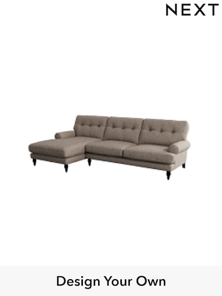 Tweedy Blend Easy Clean/Light Dove Natural Erin Buttoned Back Deep Sit (H36427) | £1,850