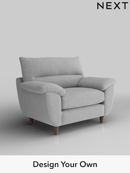 Tweedy Blend Easy Clean/Light Silver Grey Elliot Highback (H36428) | £675