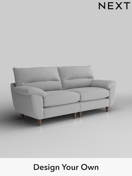 Tweedy Blend Easy Clean/Light Silver Grey Elliot Highback (H36428) | £1,175