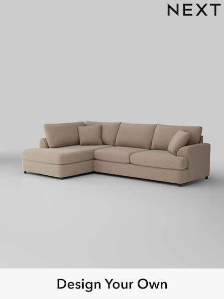 Tweedy Blend Easy Clean/Light Dove Natural Parker Platform (H36440) | £2,199