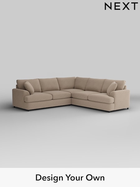 Tweedy Blend Easy Clean/Light Dove Natural Parker Platform (H36440) | £2,575