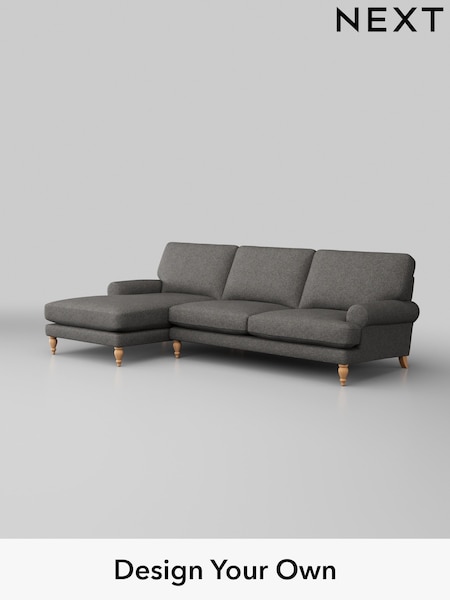 Tweedy Blend Easy Clean/Dark Grey Erin Deep Relaxed Sit (H36448) | £1,850