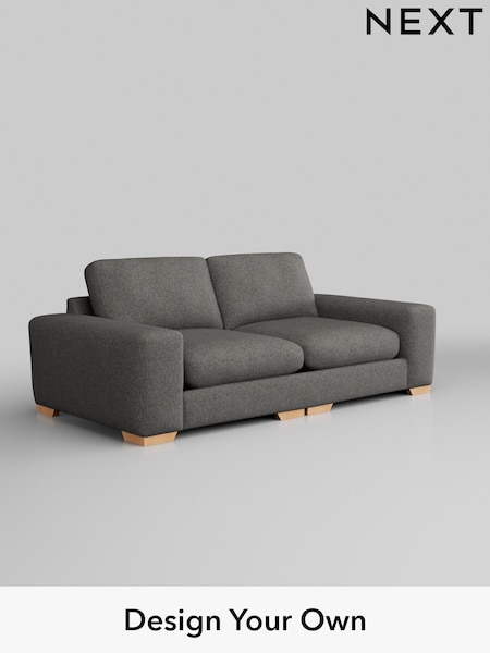 Tweedy Blend Easy Clean/Dark Grey Houghton Deep Relaxed Sit (H36450) | £1,399
