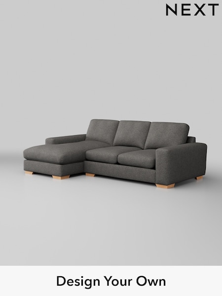 Tweedy Blend Easy Clean/Dark Grey Houghton Deep Relaxed Sit (H36450) | £1,975