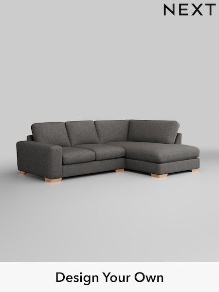 Tweedy Blend Easy Clean/Dark Grey Houghton Deep Relaxed Sit (H36450) | £2,050