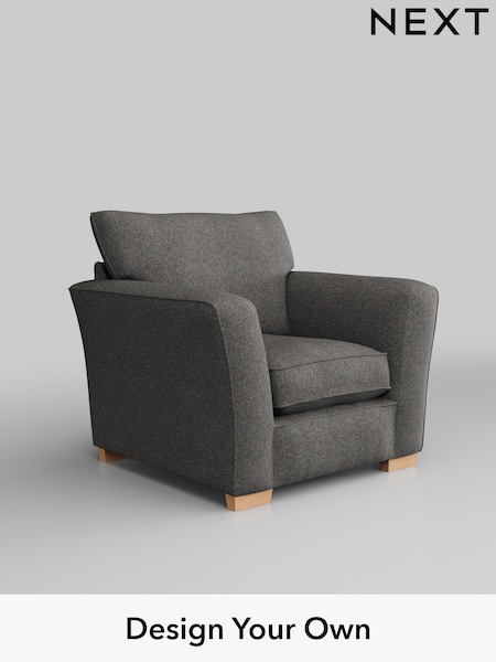 Tweedy Blend Easy Clean/Dark Grey Heath Highback (H36455) | £650