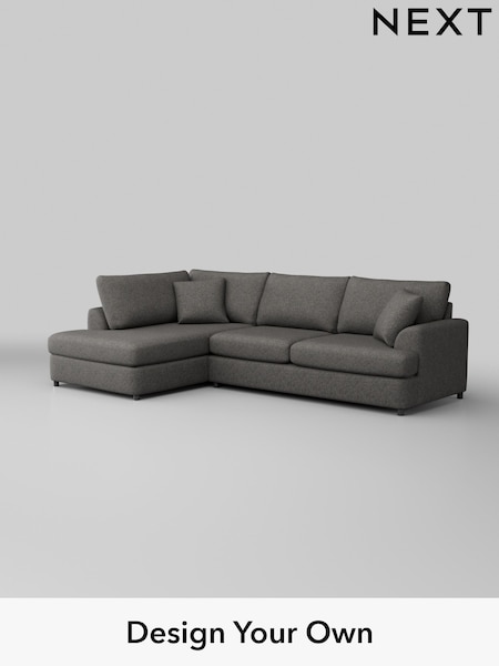 Tweedy Blend Easy Clean/Dark Grey Parker Platform (H36456) | £2,199